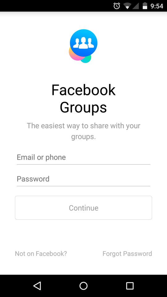 Facebook Groups App