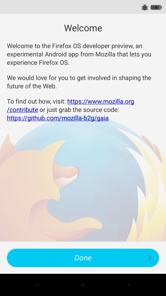 Firefox OS Developer Preview