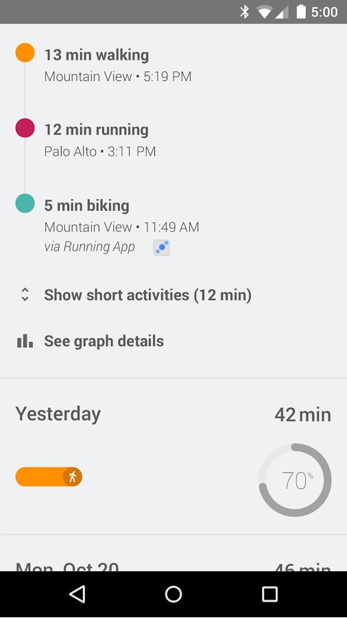 Google Fit Android app