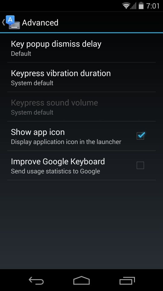 Google Keyboard Android app updated