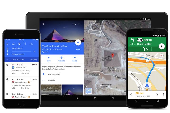 Google Maps 5.0 Material Design