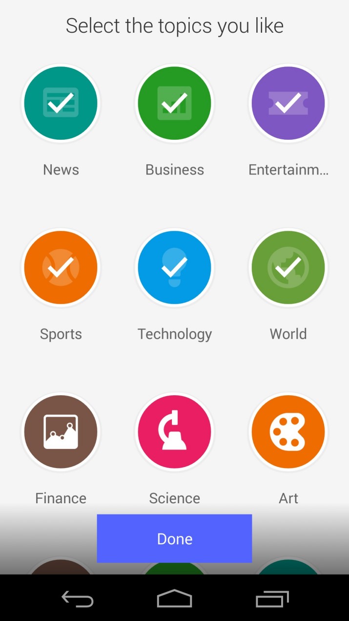 Google Play Newsstand Material Design