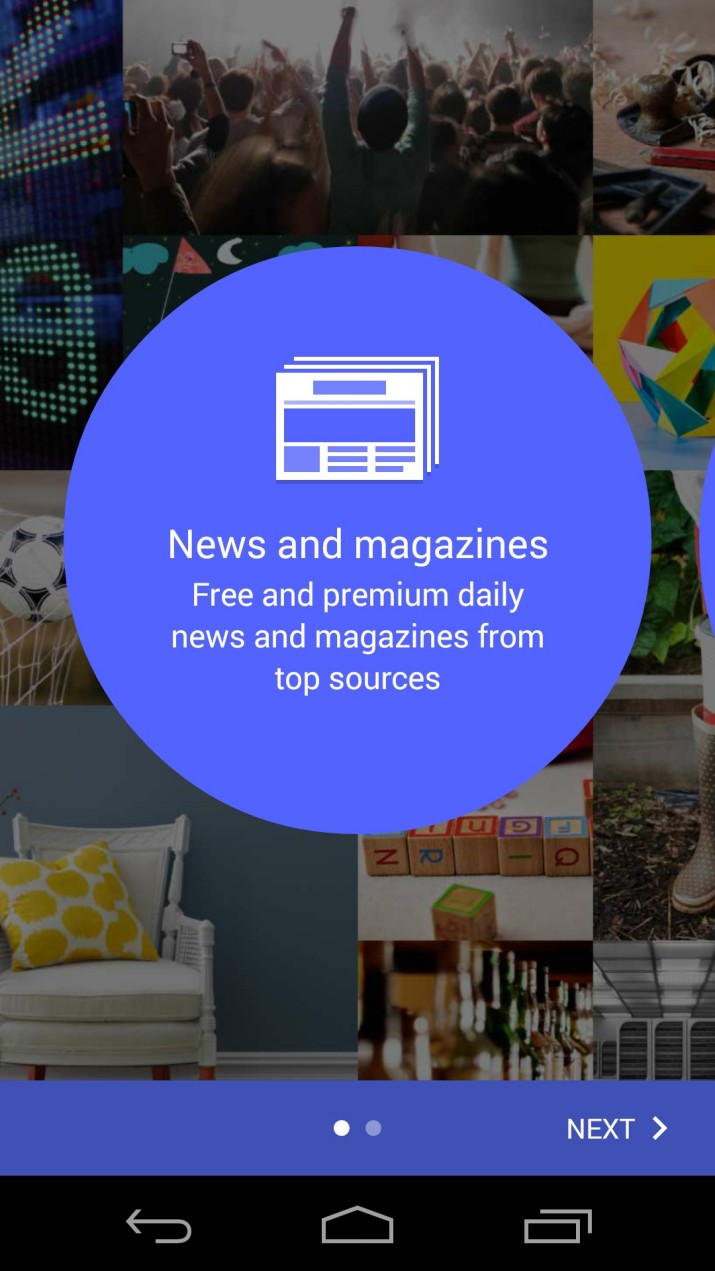 Google Play Newsstand Material Design