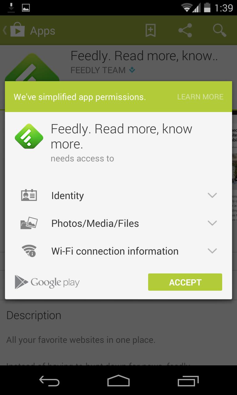 Google Play Permissions