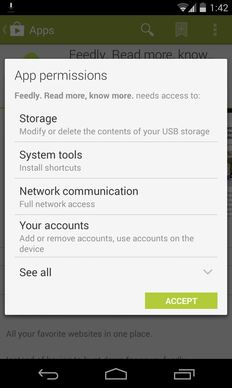 Google Play Permissions