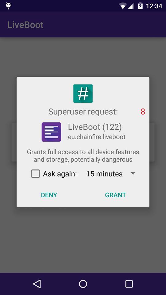 LiveBoot Chainfire Android app