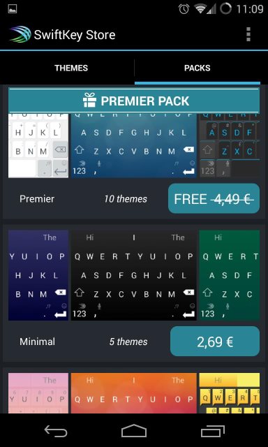 SwiftKey Android Greek Keyboard