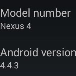 Android 4.4.3 Changelog