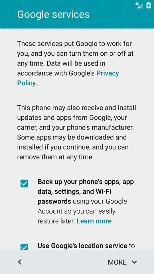 Android 5.0 Lollipop Cloud Data Backup