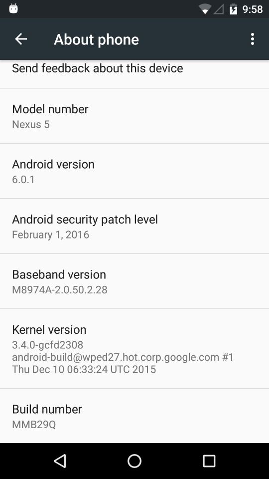 Android 6.0.1 February update