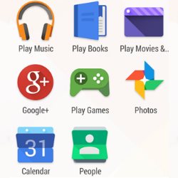 Android Google Apps Icons