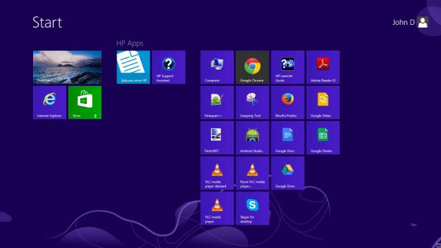start screen desktop