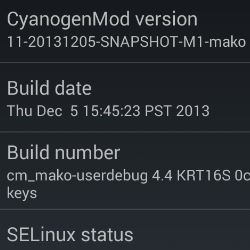 CyanogenMod 11 Nexus