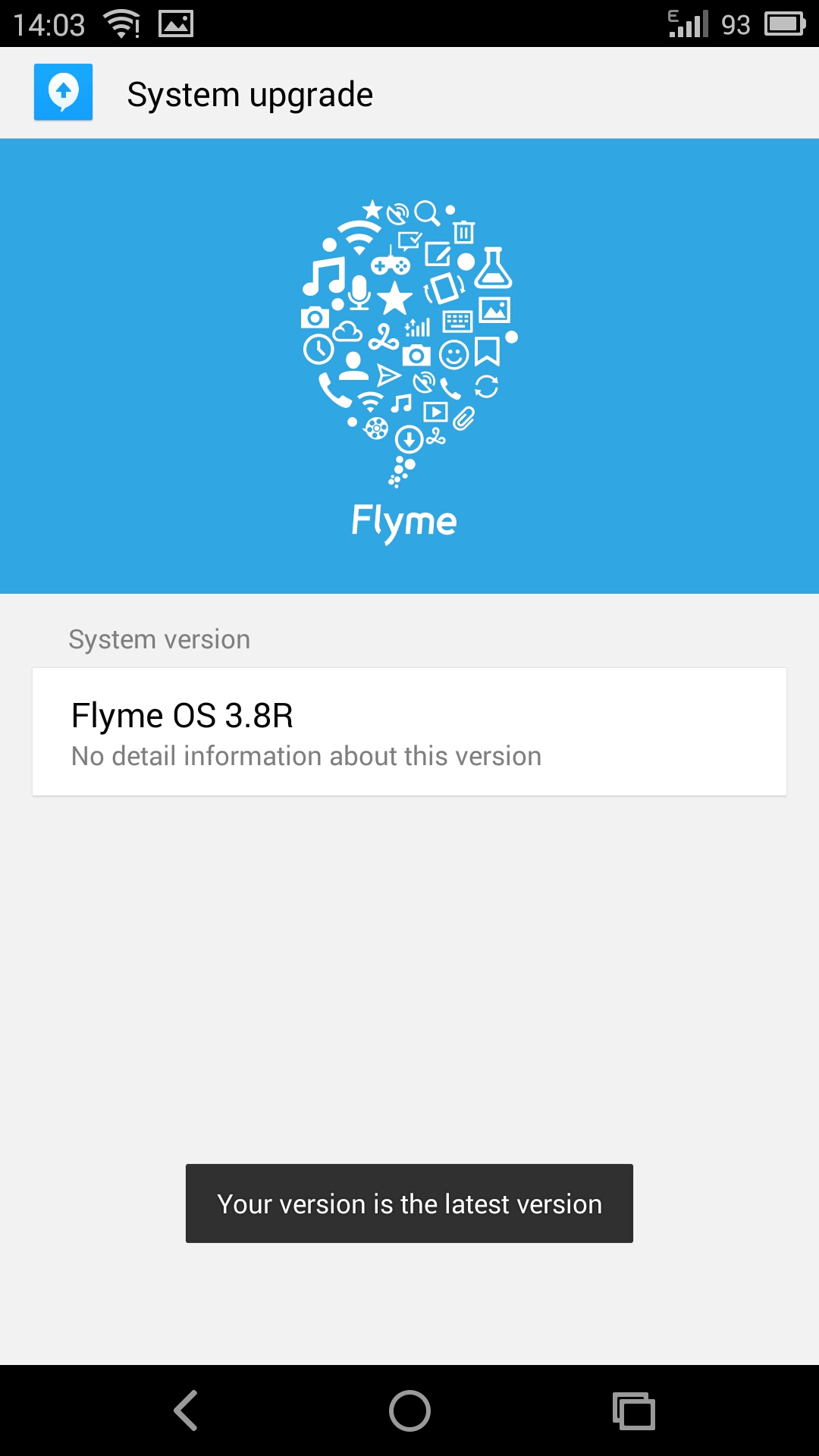 Flyme OS on Nexus 5 about