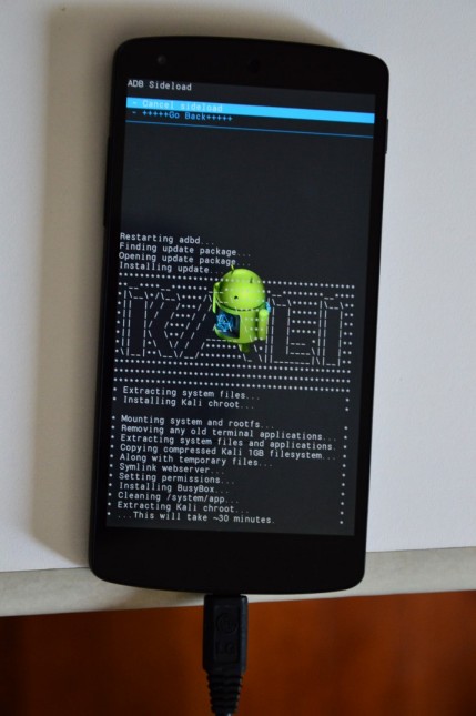 Kali Nethunter Nexus 5 installation