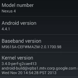 Android 4.4.1 Update