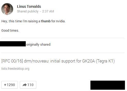 Linus Nvidia Tegra K1