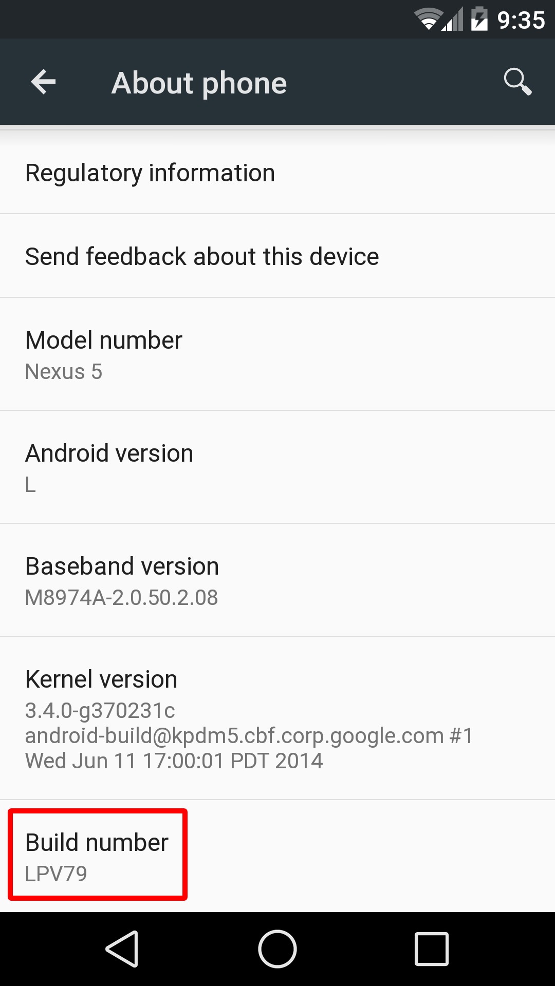 Android Enable Developer Options