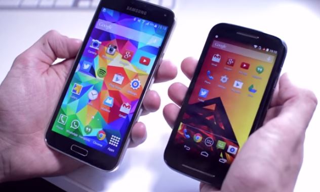 Galaxy S5 vs Moto E