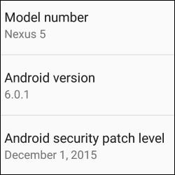 Android 6.0.1 Marshmallow