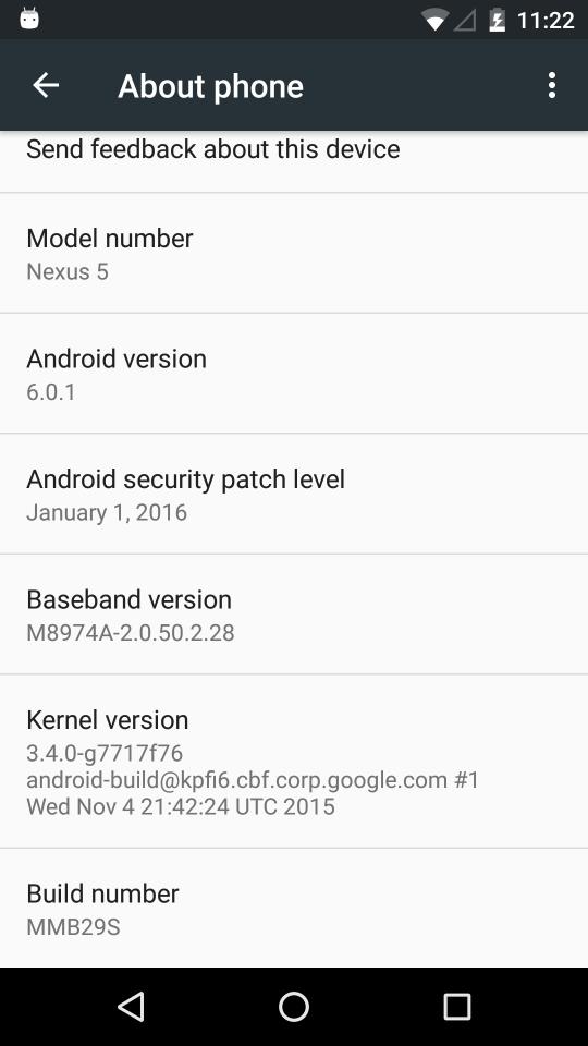 Android 6.0 Marshmallow January Update