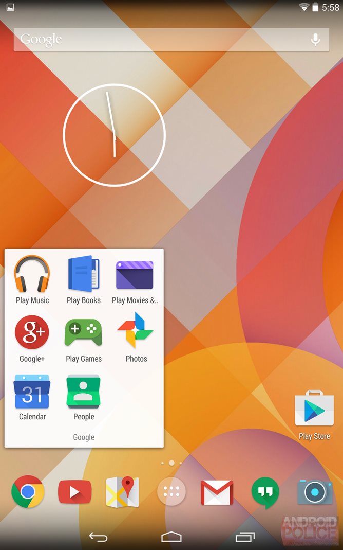 Android Google Apps Icons