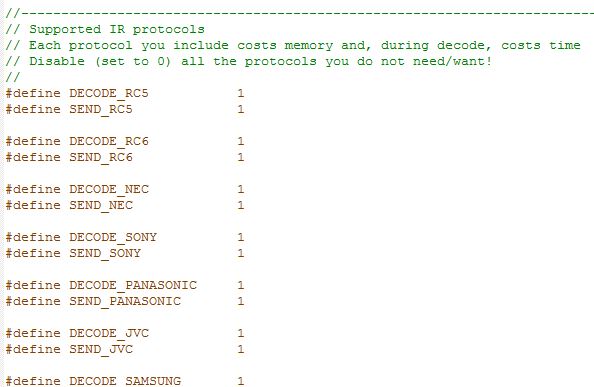 Arduino IR Library