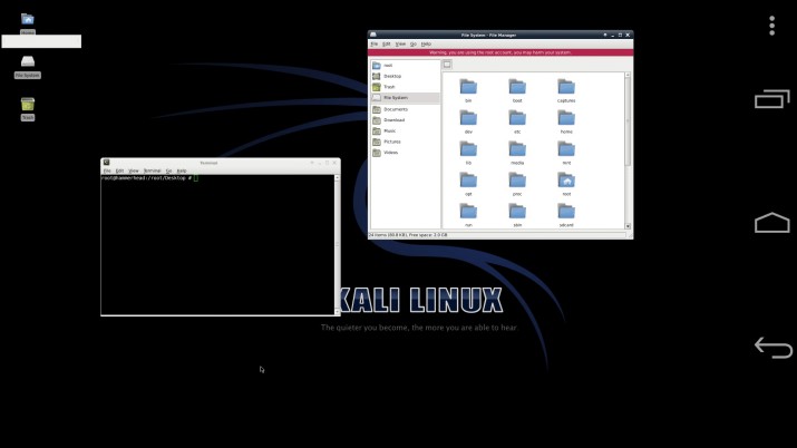 Kali Nethunter start vnc server