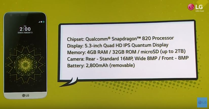 LG G5 specs